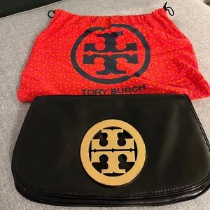 Tory Burch Amanda Black Clutch
